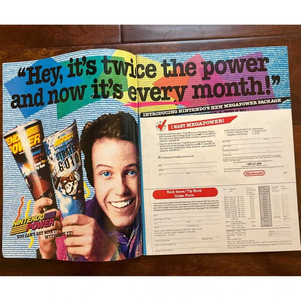 NINTENDO POWER Vol 12 - May/June 1990 SUPER C - Complete Poster & Inserts